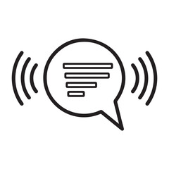 speaking icon vector