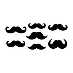 set of mustache