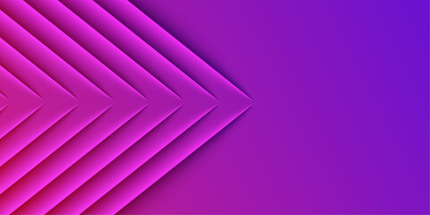 Vibrant Pink and Purple Gradient Background with Abstract Diagonal stripes line pattern Geometric Chevron Arrows vector design 