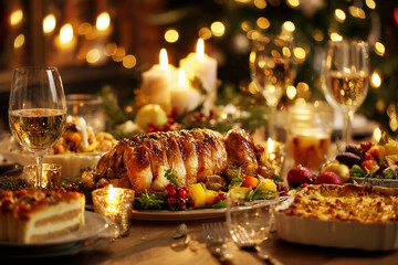 豪華なクリスマスディナー