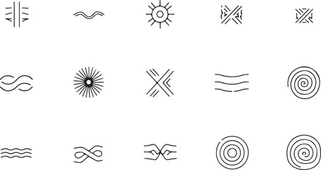 set of vector icons