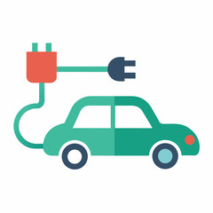 electric car with a car