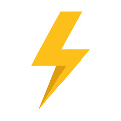 lightning icon on a white background