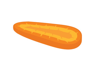 Sliced Carrot Stick Clip Art
