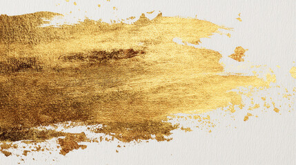 金箔の筆が輝くメタリックテクスチャ
