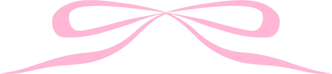 Cute Pink Bow Decorative Element, Cute Pink Ribbon Clipart