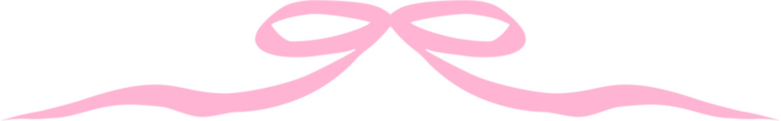 Cute Pink Bow Decorative Element, Cute Pink Ribbon Clipart