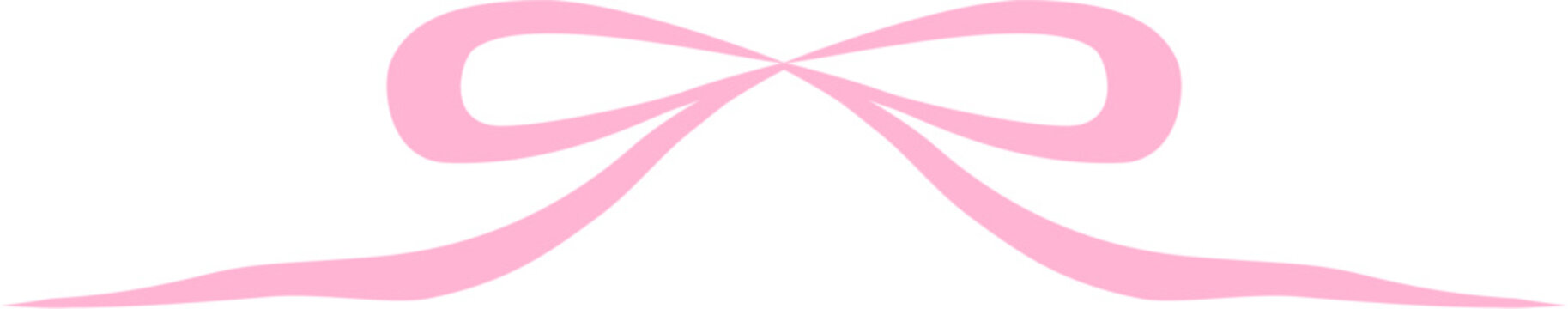 Cute Pink Bow Decorative Element, Cute Pink Ribbon Clipart