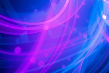 Generative AI vibrant neon energy trails swirling in the void.