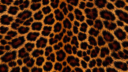 Animal print, leopard, wool texture, fluffy bright background, rich real jaguar skin pattern, modern fabric print