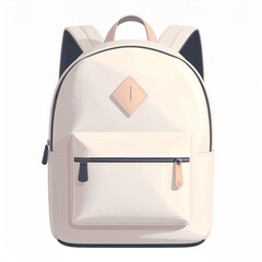 Stylish Minimalist Backpack Illustration Modern Design for Everyday Use