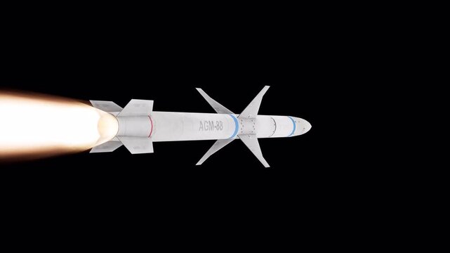 Missile AGM-88 On Alpha Loop
