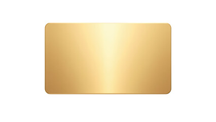 Sleek, shiny gold card with smooth surface, ideal for representing luxury and exclusivity. This card can symbolize premium services or rewards