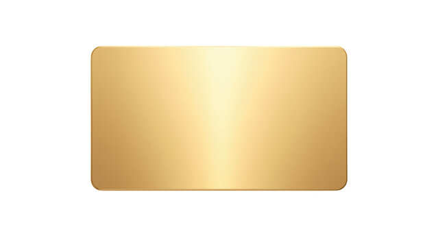 Sleek, shiny gold card with smooth surface, ideal for representing luxury and exclusivity. This card can symbolize premium services or rewards