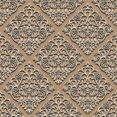 modern abstract texture seamless pattern in antique old vintage ornament style design