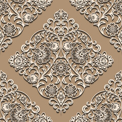modern abstract texture seamless pattern in antique old vintage ornament style design