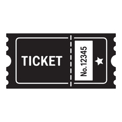 Ticket vector icon