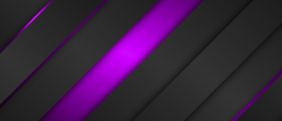 Abstract geometric design with layered purple shapes