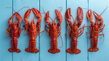 Five Red Lobsters in a Row 