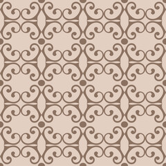 seamless pattern damask ornament geometric vector texture