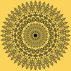 Decorative Mandala Pattern Art | Abstract Floral Geometry Ornament | Sacred Boho Symmetry Vector | Spiritual Decorative Artwork for Meditation and Interior Design