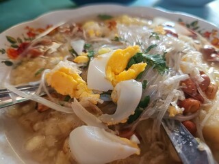 Traditional Indonesian chicken soup