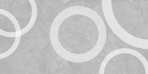 White abstract background with white circle rings in faded distressed vintage grunge texture design. Geometric Natural Texture Decor. old geometric pattern paper in modern art design .
