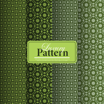 seamless pattern with green leaves