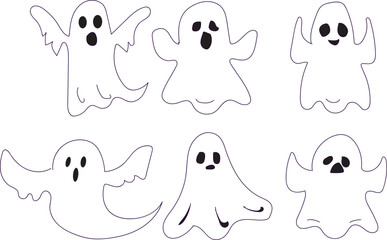 Fototapeta premium Halloween background, banner. Happy Halloween vector illustration