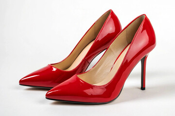 red high heel shoes