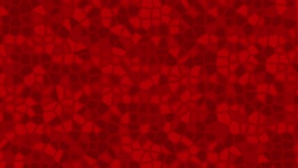 Dynamic mosaic style red geometric shapes animation suitable for presentations, video backgrounds, web design, and motion graphics projects. - Powered by Adobe