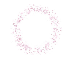 Pink Sparkle Circle Frame