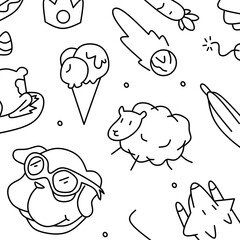 seamless fish pattern