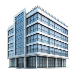 Fototapeta premium Office Building isolate on transparent background