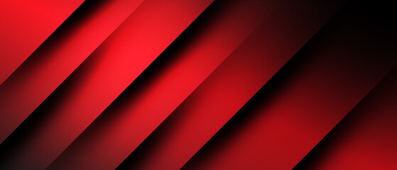 Abstract geometric design with layered red shapes