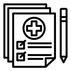 Obraz premium Health Check Icon Element For Design 