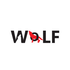 wolf logo design for vector art