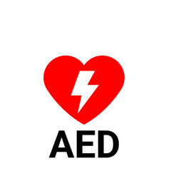 心停止時の応急処置を示すAEDアイコン