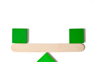 Geometric Balance with Green Blocks