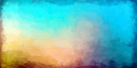 shore line abstract brush stroke blended layered shadow wave effect dark faded dark orange yellow green to beige and blue water color gradient background back drop 