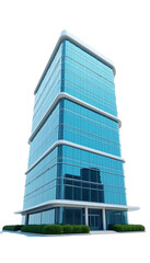 Modern glass facade office building for business and real estate