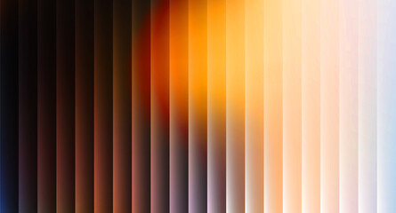 Abstract background with vertical lines and warm color gradient from dark brown to light yellow