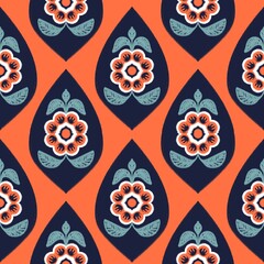 pattern batik flower damask ethnic boho ikat texture tribal geometric background
