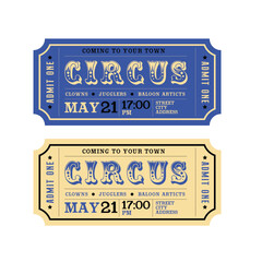 Circus, event, cinema, theater retro tickets
