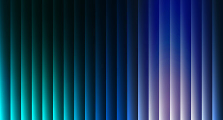 Obraz premium Abstract background with vertical lines and cool color gradient from green to blue and purple