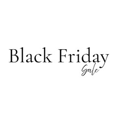 Black Friday sale white minimalist banner promotion