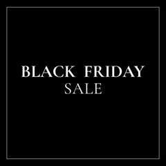 Black Friday minimal elegant banner sale promotion