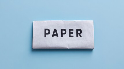 Breaking News Banner, A block of paper with the word "PAPER" printed on it.