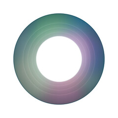 Obraz premium Iridescent Circular Gradient Pattern with Soft Pastel Tones