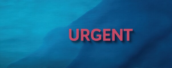 Breaking News Banner, Urgent text on a blue textured background.